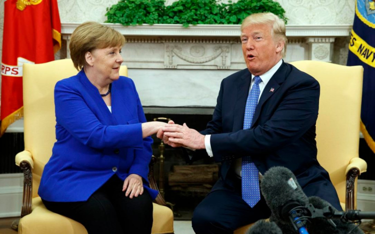 Nem történt stratégiai áttörés a Trump-Merkel találkozón